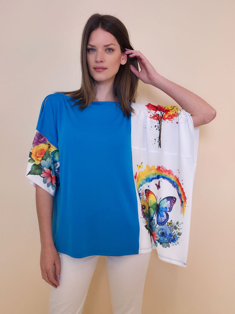 Tunika 36 Fantasy - jersey UN malibu - Rainbow/Multicolor Tree