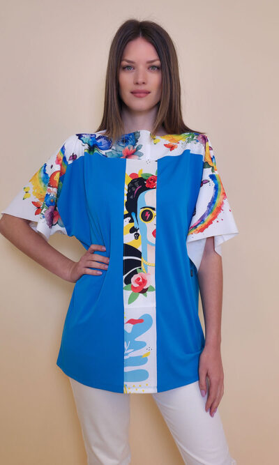 Tunika 36 Levant -T- jersey UN malibu - Frida Pop/Rainbow