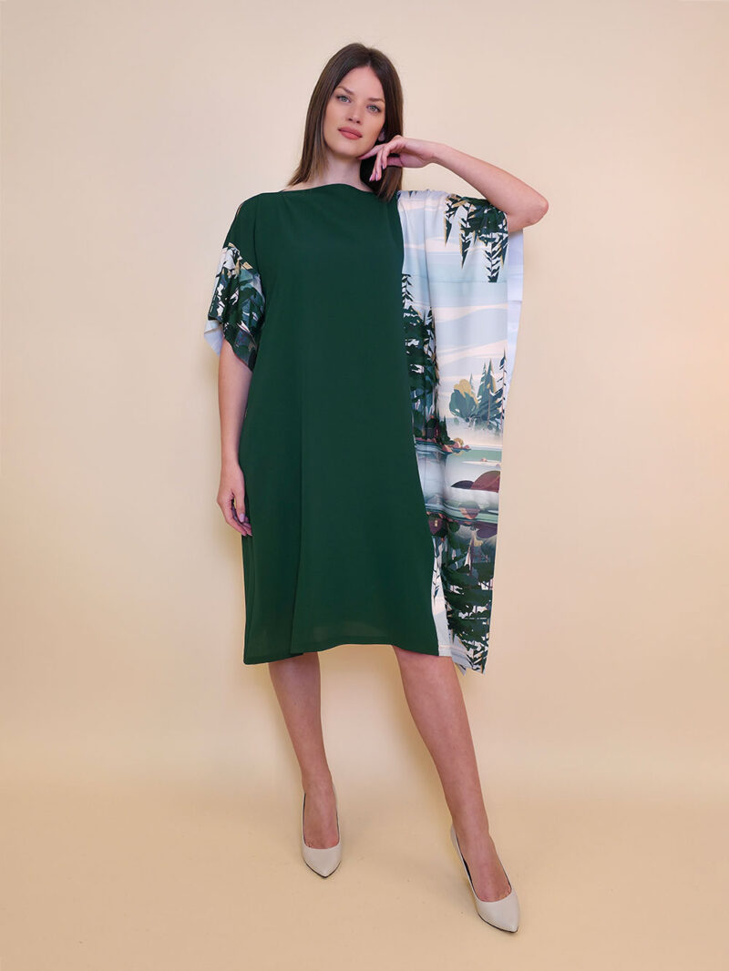 Kaftan 44 Fantasy - gtte UN bottle green - Koliba