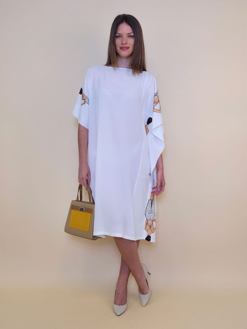 Kaftan 44 Fantasy - gtte UN panna - Točkasta Haljina Leđa
