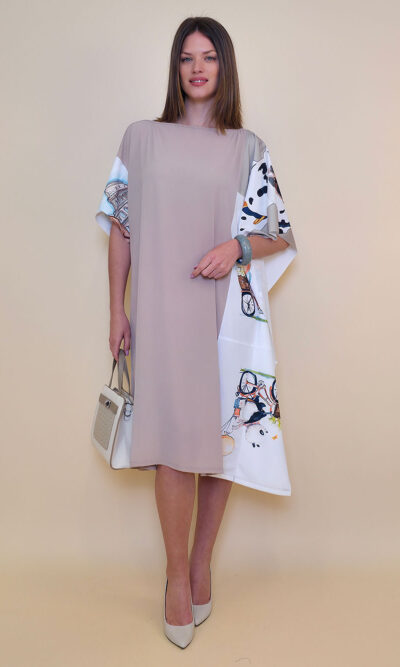 Kaftan 44 Fantasy - gtte UN beige - Panda Bic/Dalmatiner