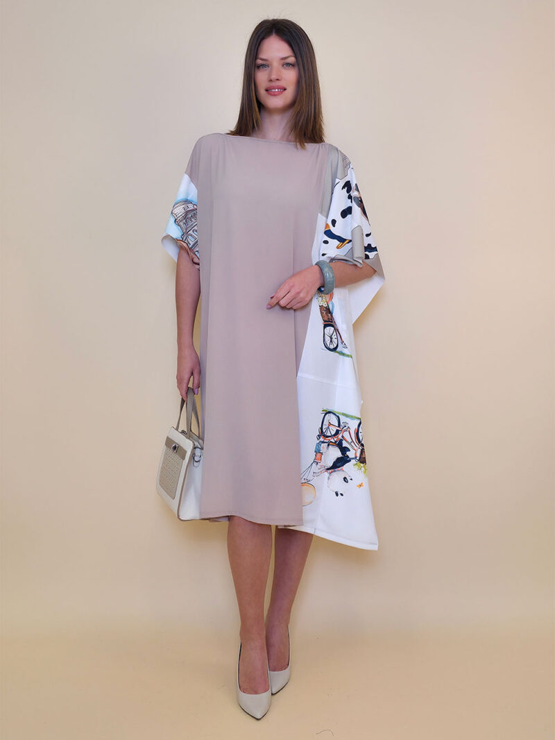 Kaftan 44 Fantasy - gtte UN beige - Panda Bic/Dalmatiner