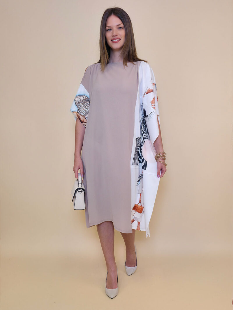 Kaftan 44 Fantasy - gtte UN beige - Prugasta Marama/Zebra