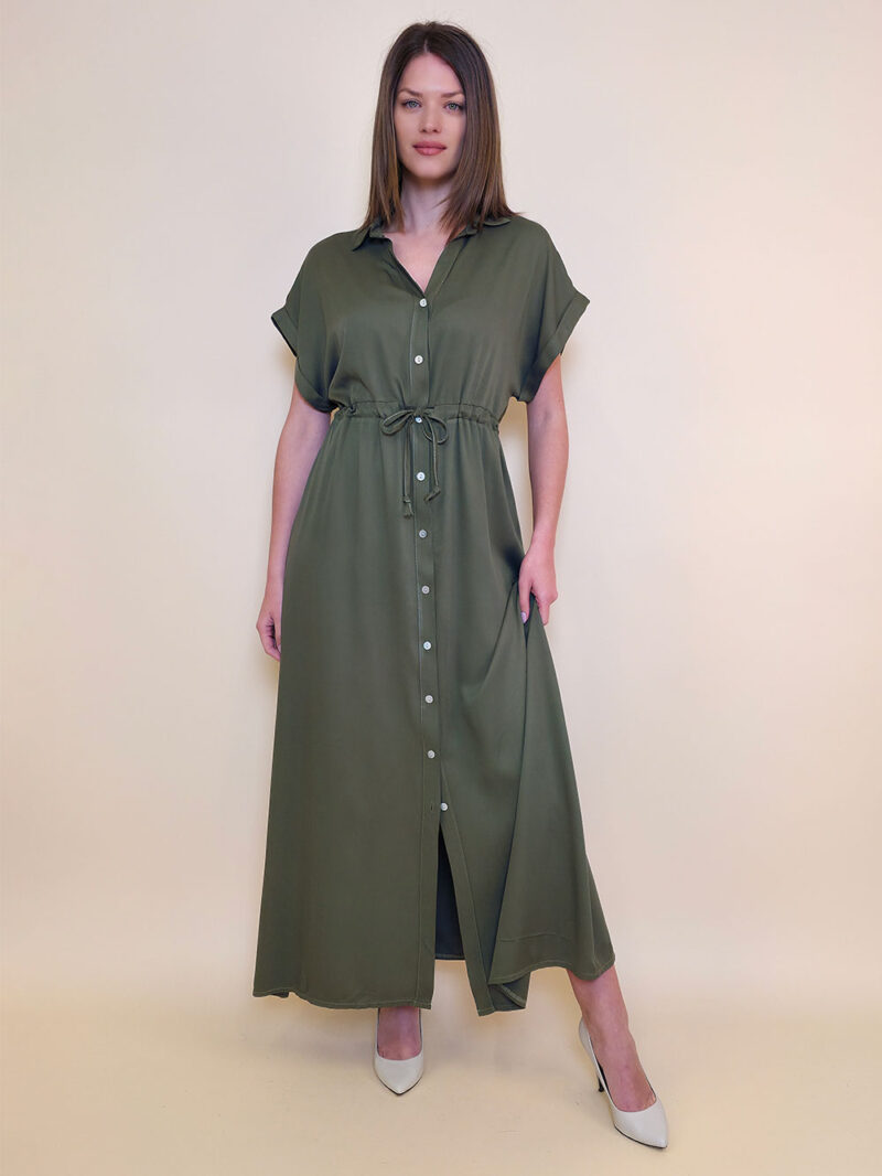 Haljina 40 Roberta - viscose UN - military