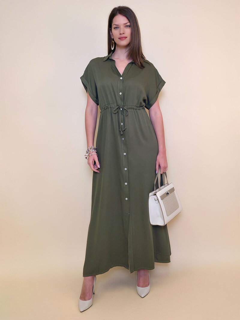 Haljina 40 Roberta - viscose UN - military