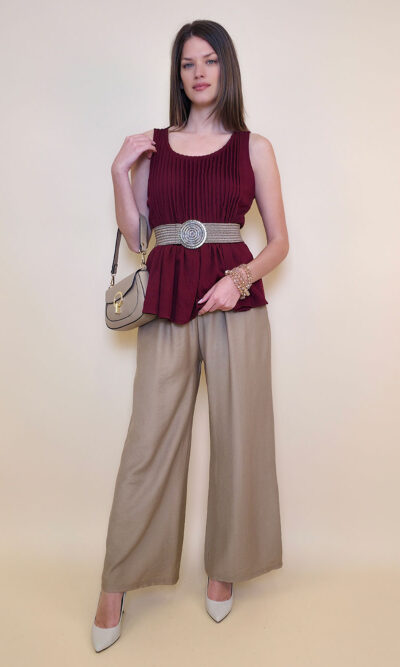 Top 32 Sharon - viscose UN - bordo