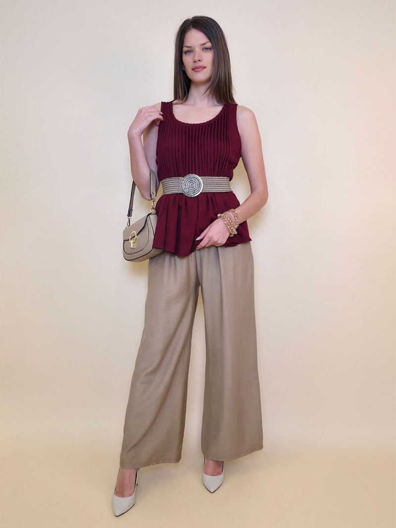 Top 32 Sharon - viscose UN - bordo