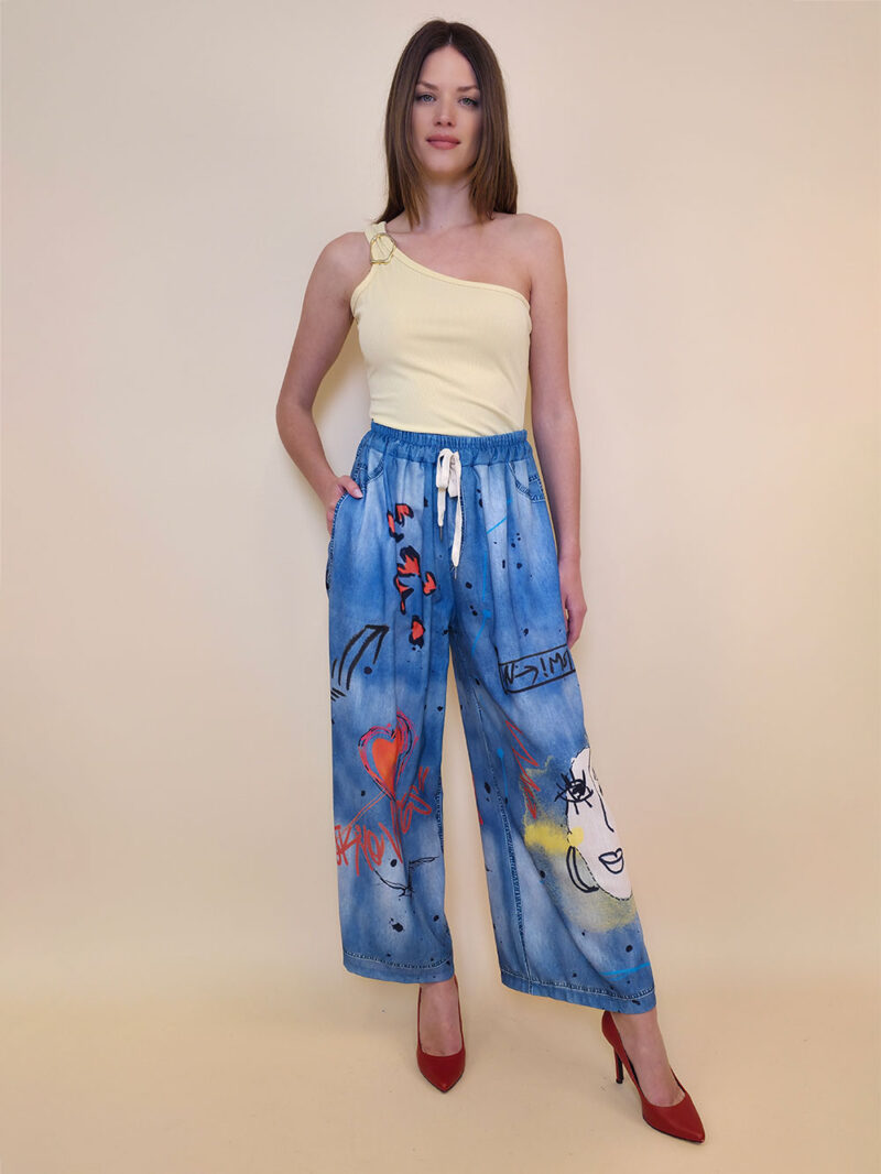 Hlače 39 Pueblo - jeans Pale Woman