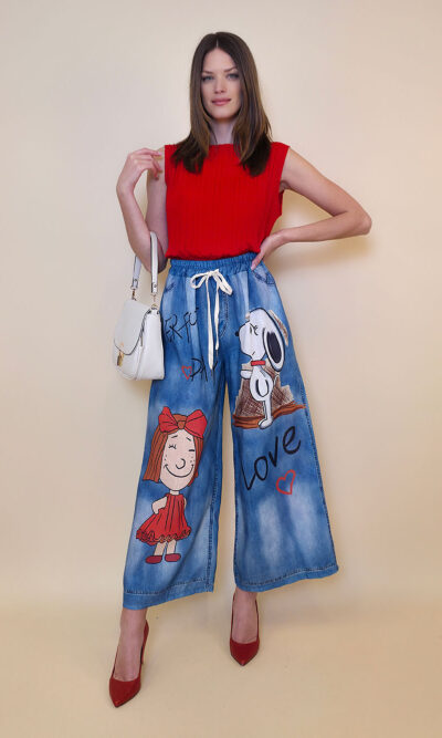 Hlače 39 Pueblo - jeans Girl&Snoopy