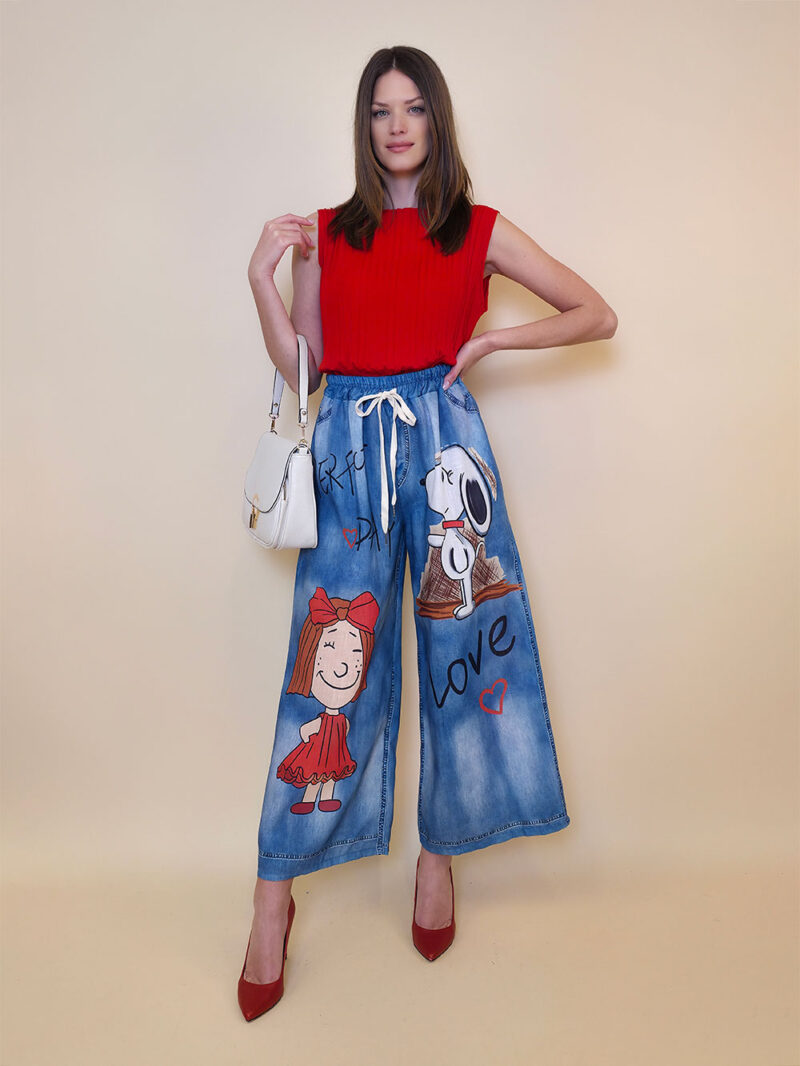 Hlače 39 Pueblo - jeans Girl&Snoopy