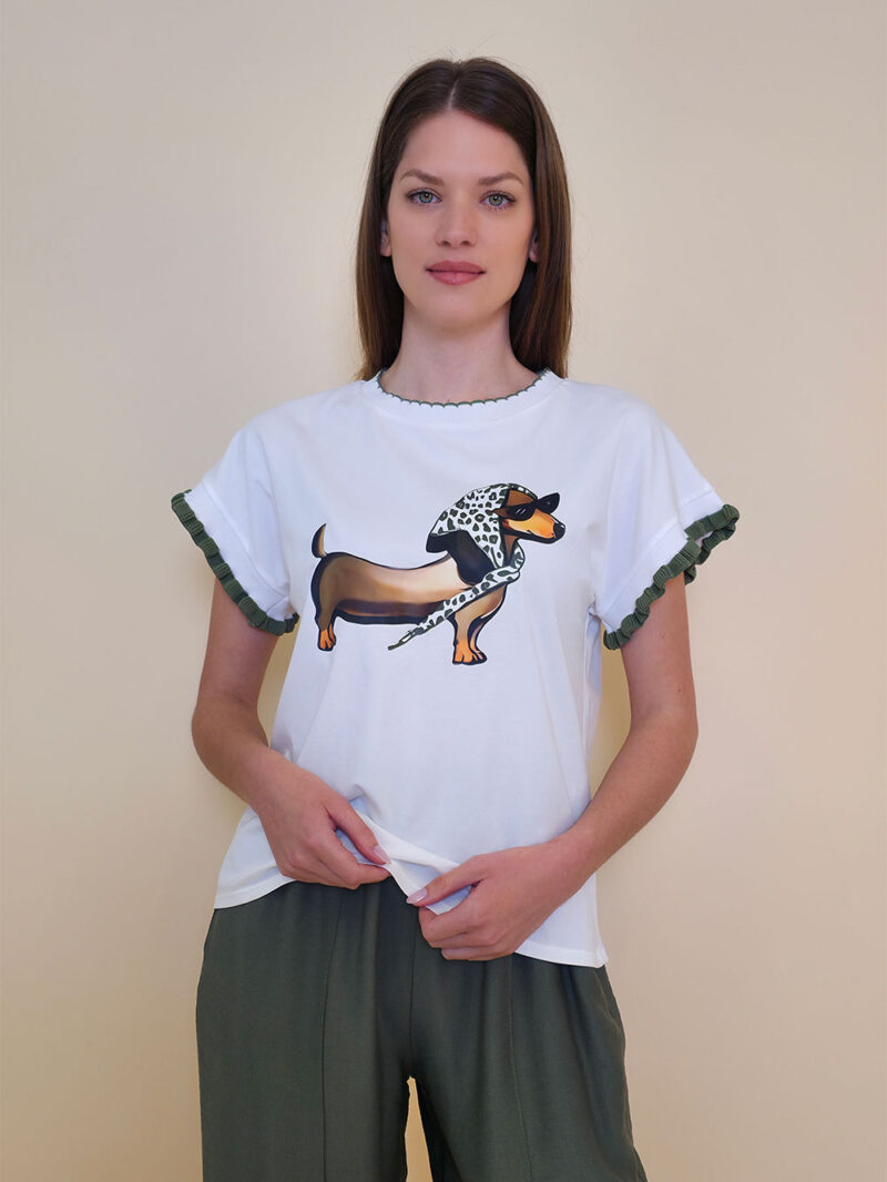 Majica 40 Fancy Doggy - military - Slika 2
