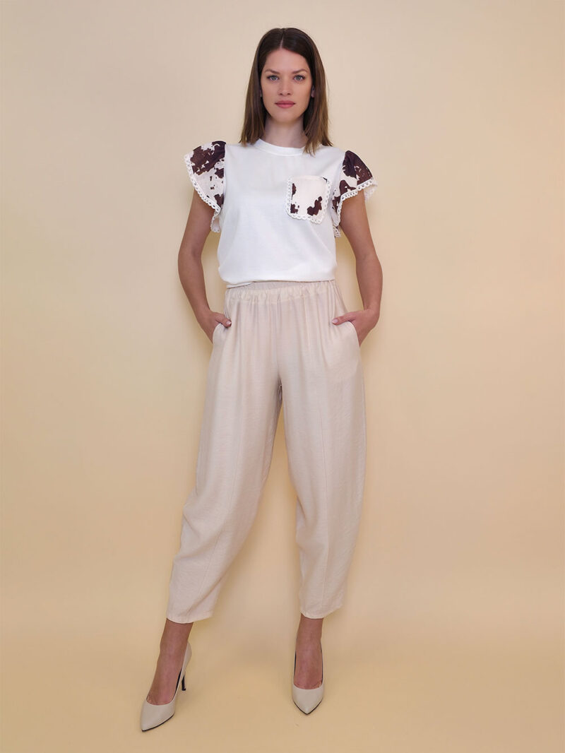 Hlače 30 Adrian - viscose UN - beige
