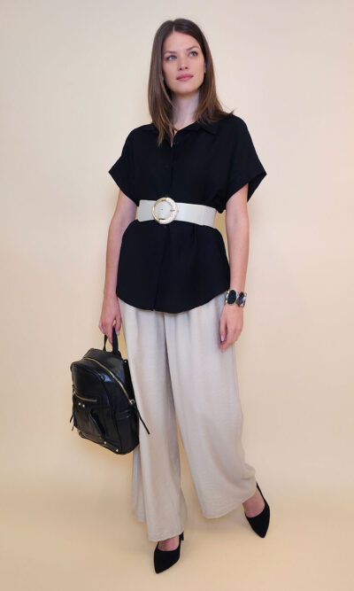 Košulja 30 Adel - viscose UN - black