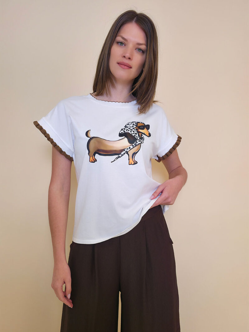 Majica 40 Fancy Doggy - brown - Slika 2