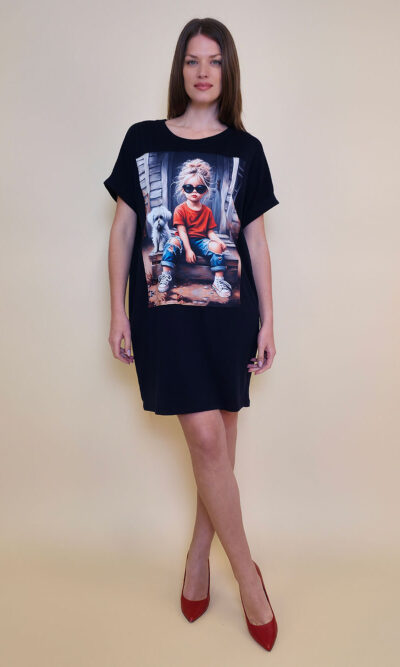 Haljina 23 Mayo - kratki rukav - navy - Girl&Puppy