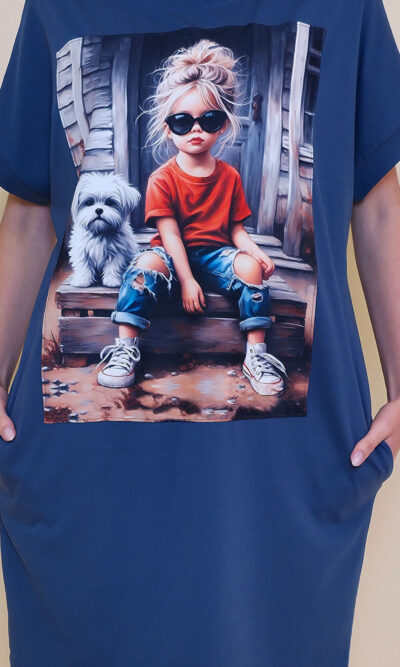 Haljina 24 Tigre - jeans - Girl&Puppy