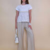 Majica 38 Menlo - cotton UN white/lace