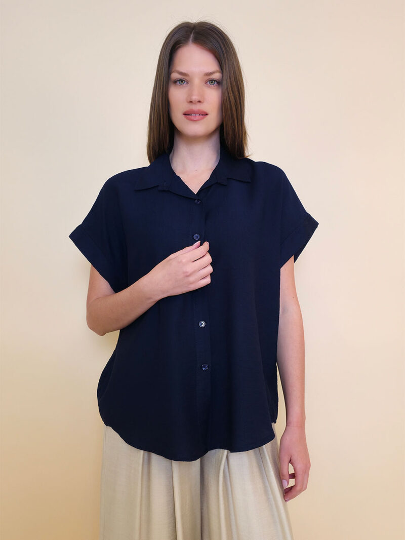 Košulja 30 Adel - viscose UN - navy