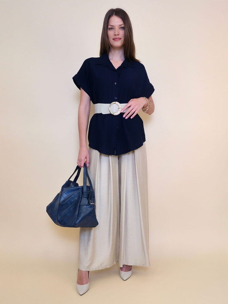 Košulja 30 Adel - viscose UN - navy