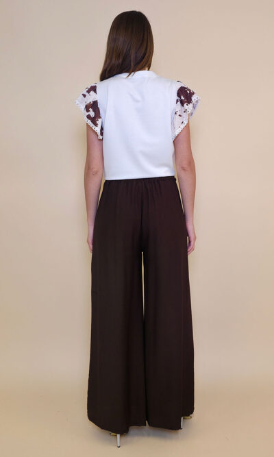 Hlače 32 Griffin - viscose UN - brown