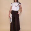Hlače 32 Griffin - viscose UN - brown