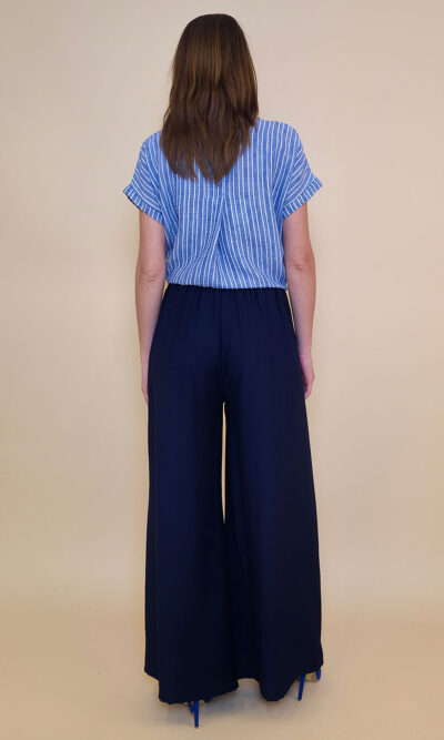 Hlače 32 Griffin - viscose UN - navy