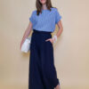 Hlače 32 Griffin - viscose UN - navy