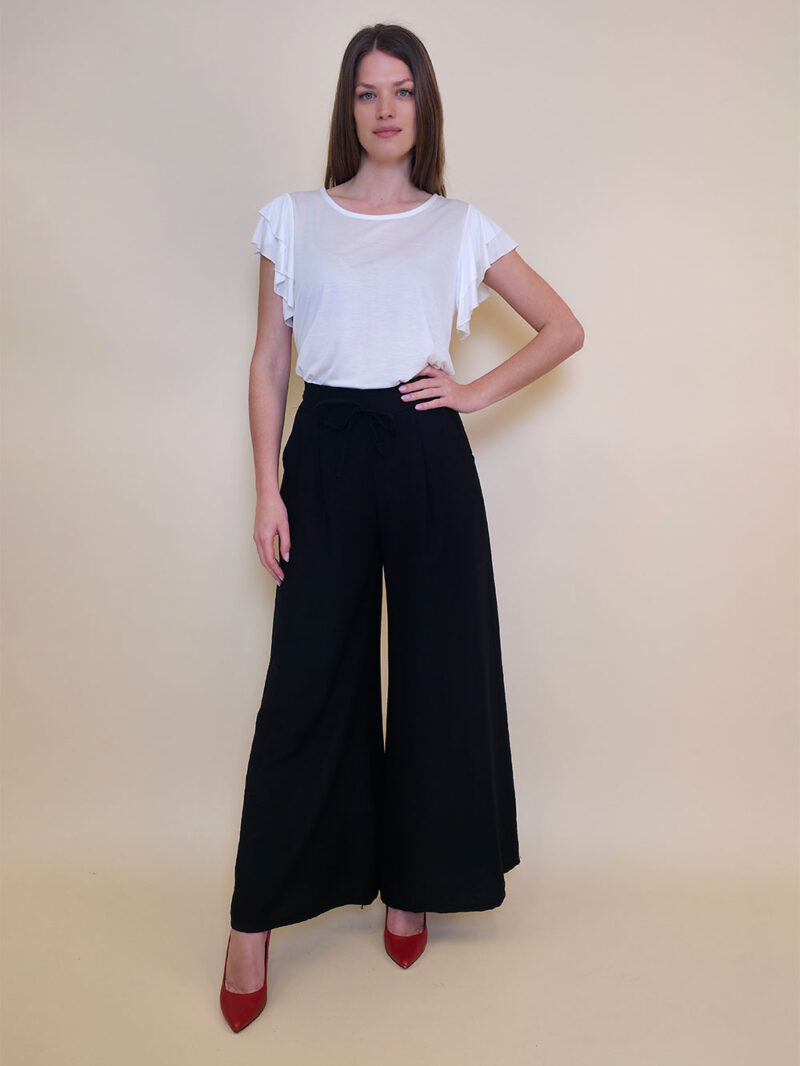 Hlače 32 Griffin - viscose UN - black