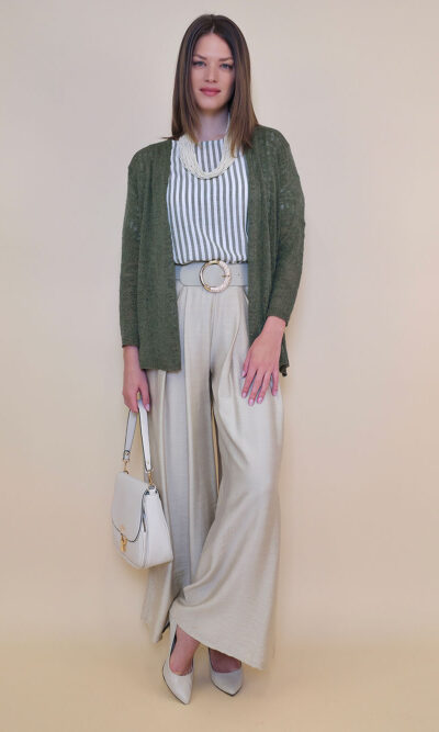 Kardigan 36 Broxton - plt UN boucle - military