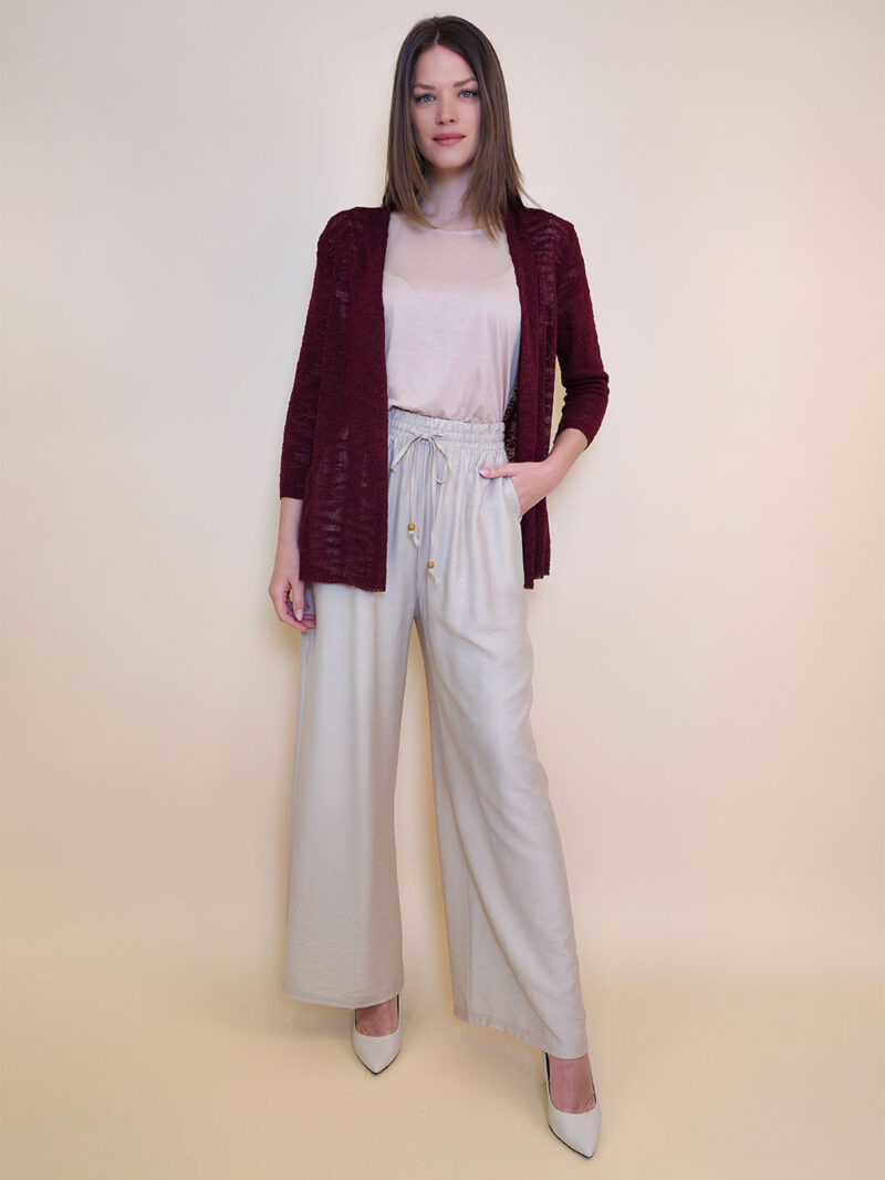 Kardigan 36 Broxton - plt UN boucle - bordo