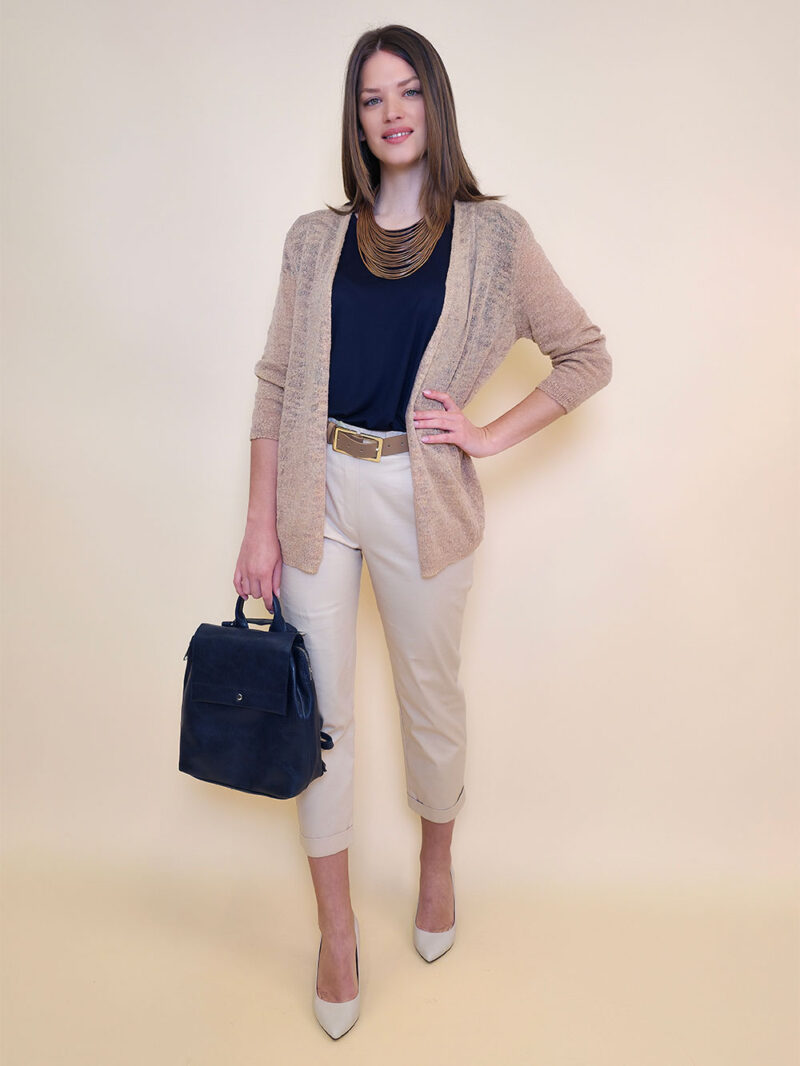 Kardigan 36 Broxton - plt UN boucle - camel