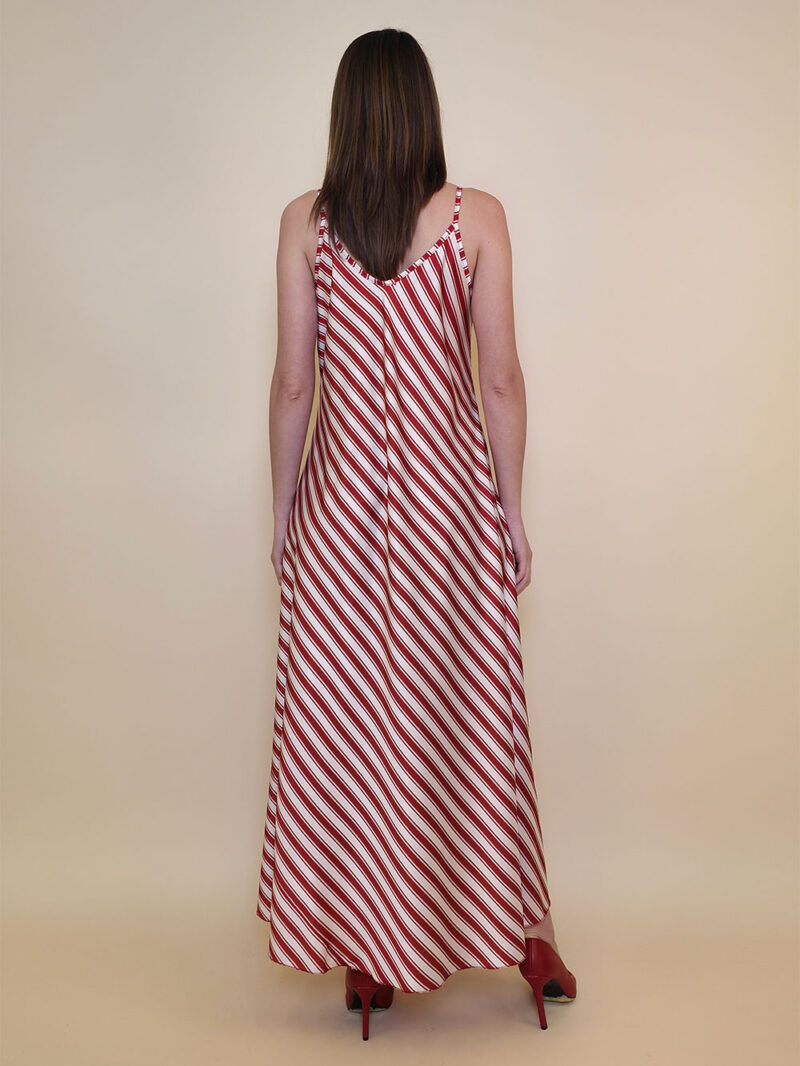 Haljina 40 Marrakesh - saten pruge red