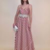 Haljina 40 Marrakesh - saten pruge red