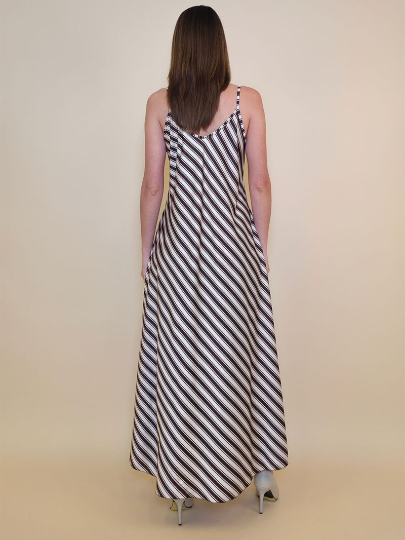 Haljina 40 Marrakesh - saten pruge brown