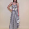 Haljina 40 Marrakesh - saten pruge brown