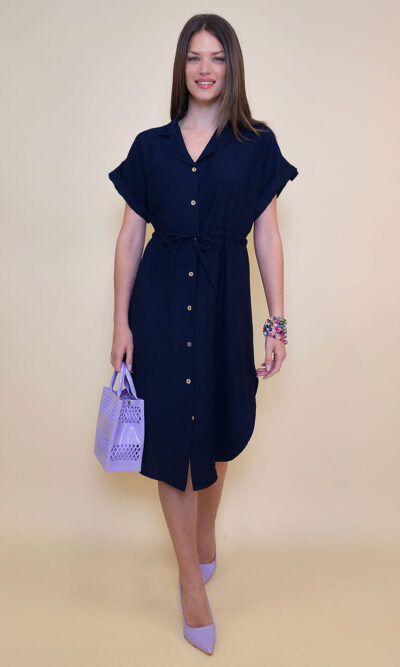 Haljina 44 Wincester - viscose UN - navy