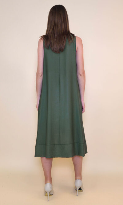 Haljina+ogrlica 32 Delta - viscose UN - brown