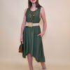 Haljina+ogrlica 32 Delta - viscose UN - military