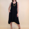 Haljina+ogrlica 32 Delta - viscose UN - black