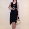 Haljina+ogrlica 32 Delta - viscose UN - black