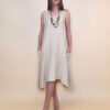 Haljina+ogrlica 32 Delta - viscose UN - beige