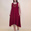 Haljina+ogrlica 32 Delta - viscose UN - red