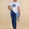 T-shirt 24 Bumble Bee - cotton UN - Blue Butterfly