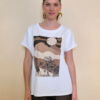 Majica 28 Noroo - cotton white - Savana brown