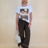 Majica 28 Noroo - cotton white - Savana brown