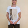 Majica 28 Noroo - cotton white -  Giraffes brown