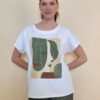 Majica 28 Noroo - cotton white -  Anfas/Profil Green