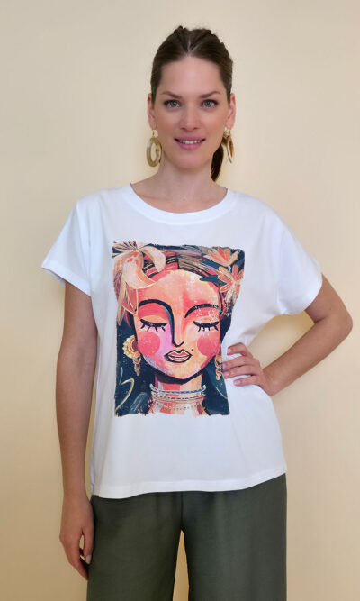 Majica 28 Noroo - cotton white - African Dream