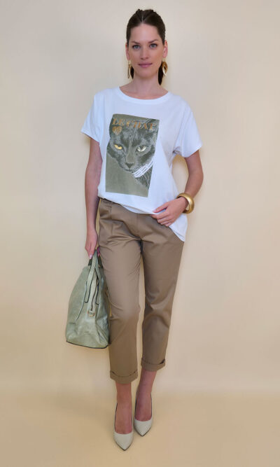 Majica 28 Noroo - cotton white - Le Chat