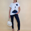 Majica 28 Noroo - cotton white -  Girl with Baloon navy